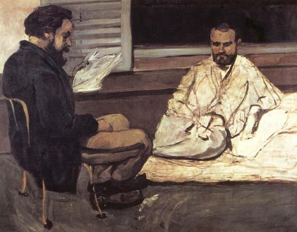 Paul Cezanne Paul Alexis faisant la lecture a Emile Zola oil painting picture